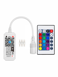 Огонек OG-LDL25 LED контроллер DC 5-28В (Wi-Fi, RGB, 4PIN, пульт)